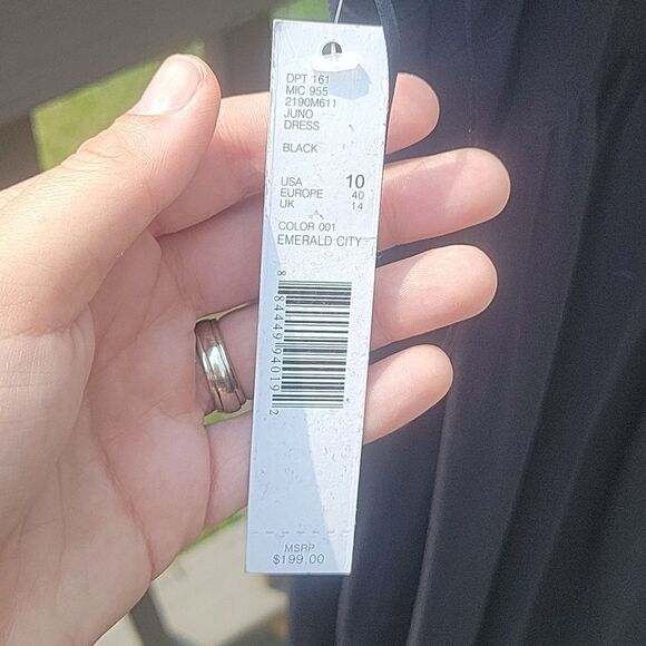 Antonio Melani floor length flutter sleeve sz 10 - Picture 3 of 5